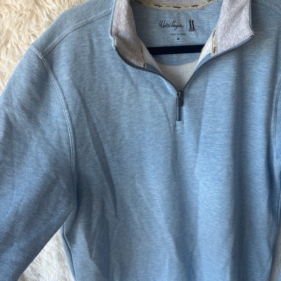 Walter Hagen Men's Sky Blue Zip-Up Sweater - Picture 5 of 9